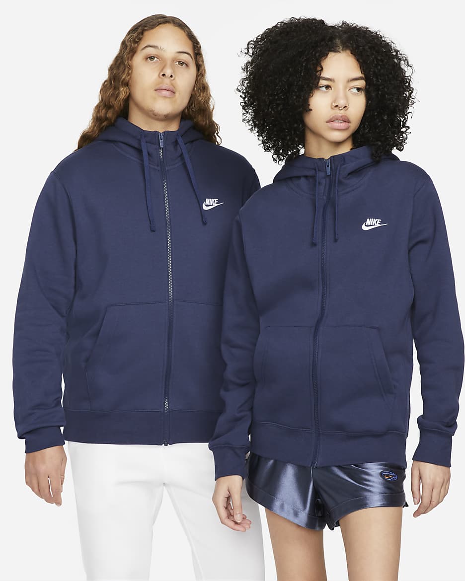 Sweat a capuche et zip Nike Sportswear Club Fleece pour Homme